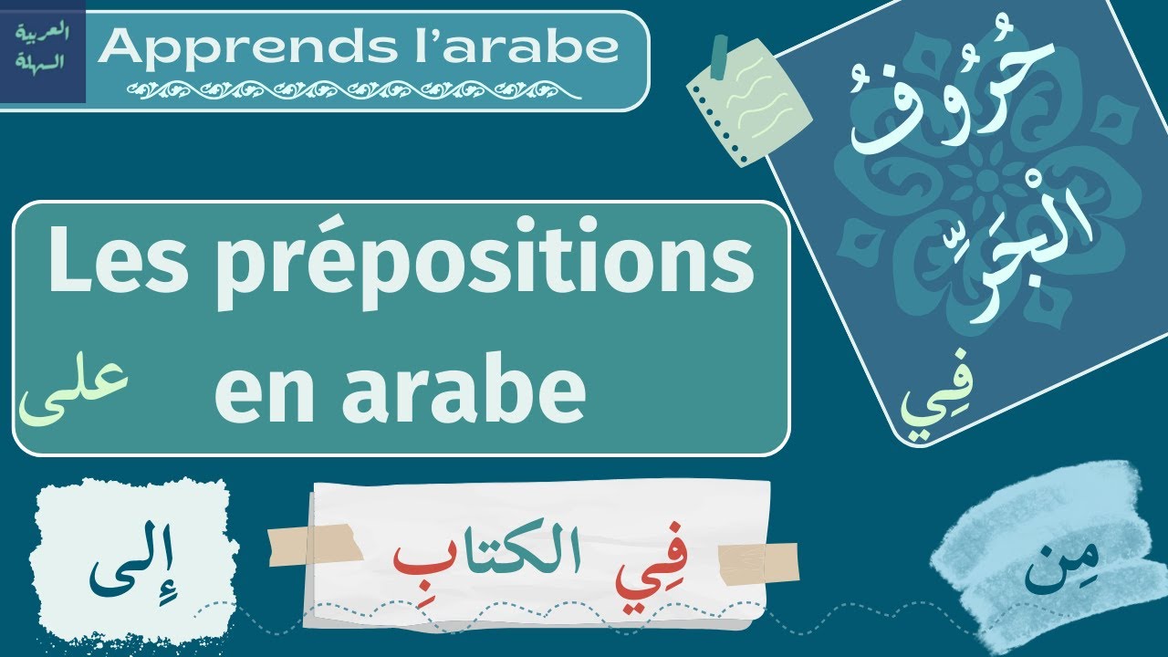 Les prépositions (حروف الجر) en arabe littéraire - Tome 1 de Médine (leçon 4)