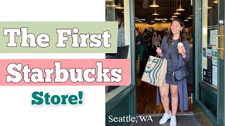 First Ever Starbucks Store SEATTLE Washington 2021 | UNBOXING | Seattle Trip VLOG | PIKE PLACE