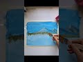 Beautiful Nature Painting 🌄✨ | Calm &amp; Relaxing Art #shorts