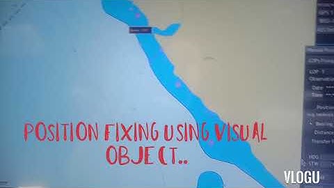 JRC ECDIS JAN-9201 MANUAL POSITION FIXING V#1