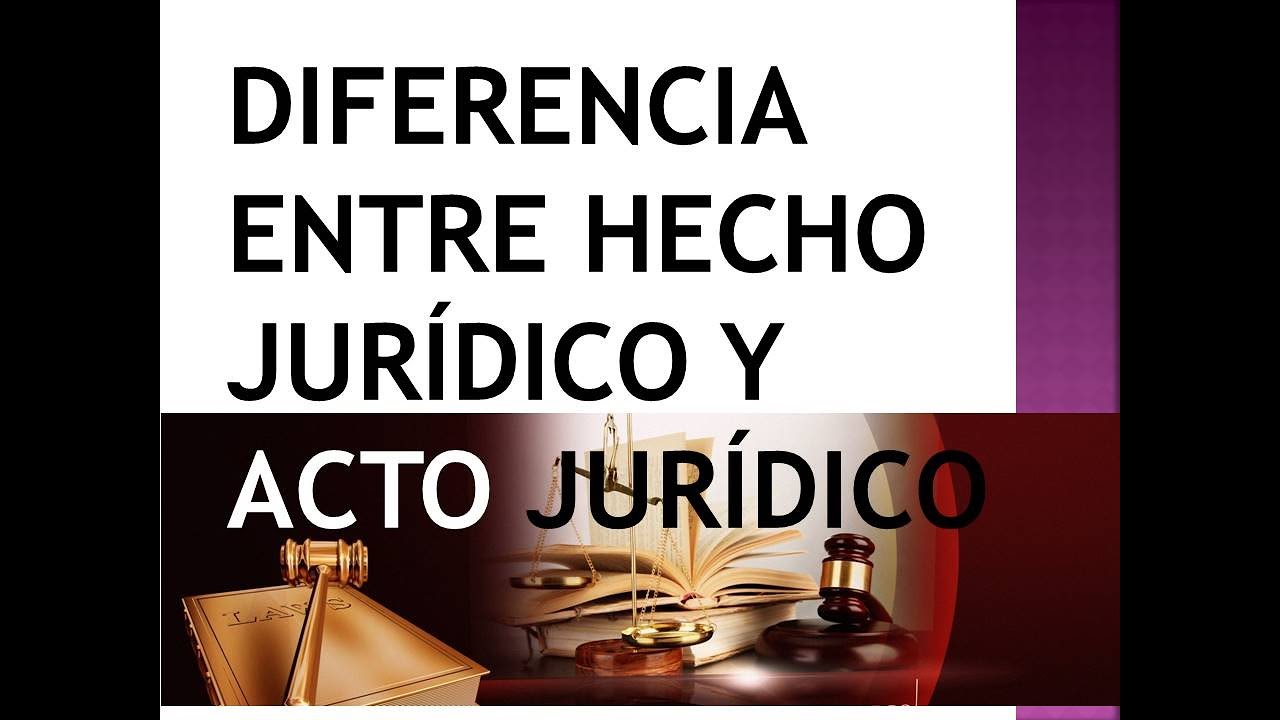 Diferencias Entre Acto Juridico Y Hecho Juridico www.youtube.com