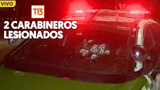 Delincuentes se enfrentan a tiros con carabineros tras portonazo en Ñuñoa