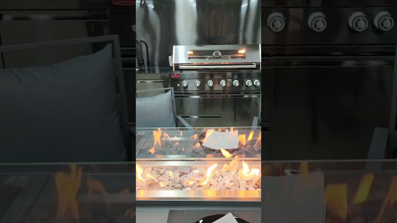 Кухонная зона премиум-класса с грилем 