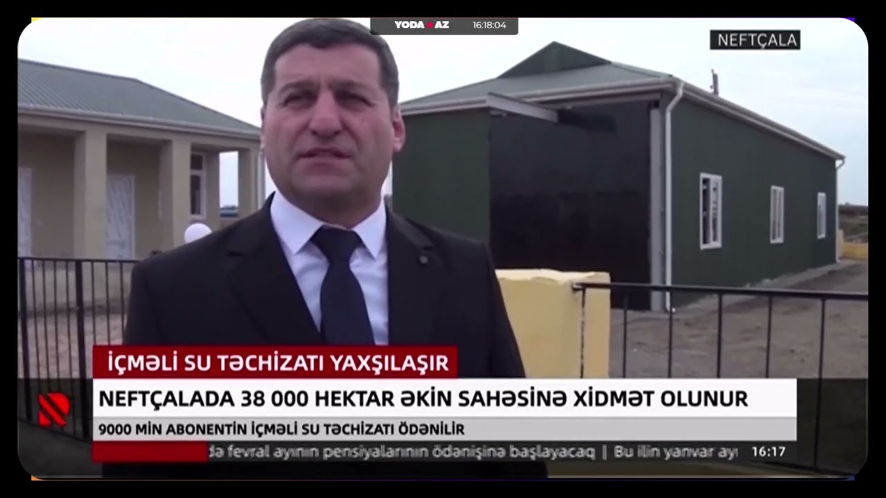 Neftçalada 38000 hektar əkin sahəsinə xidmət olunur - Real TV 10.02.2026