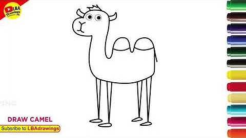 🐪 How to Draw a Camel Step by Step | Easy Camel Drawing