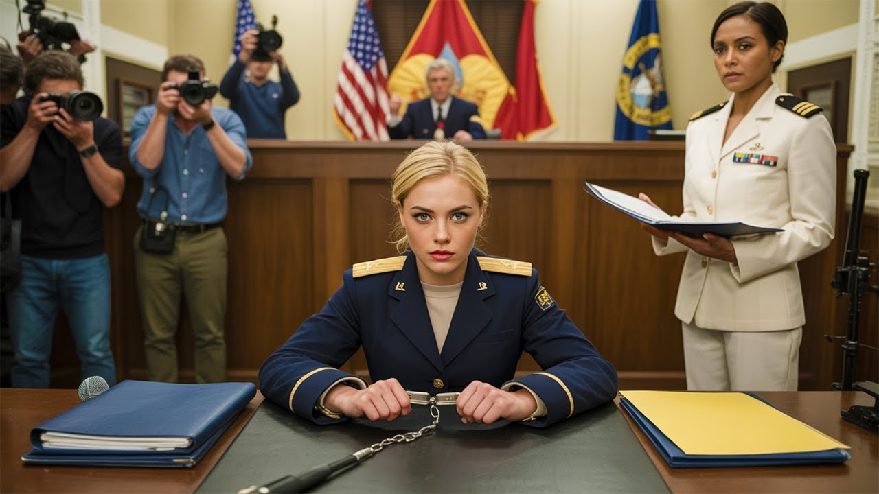 Ammanettano una cecchina dei SEAL in tribunale… poi entra un ammiraglio e cala il silenzio