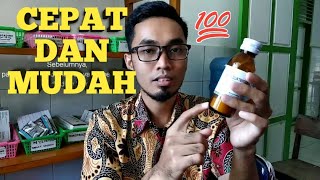 CARA MENCAMPUR SEDIAAN SIRUP KERING DENGAN AIR TANPA MENGGUMPAL‼