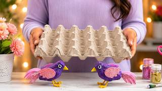 Información I Turned an Old Egg Carton into a Lovely DIY Bird! 🐦_DIY♻️upcycle Actualización
