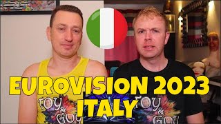 ITALY EUROVISION 2023 - REACTION - Marco Mengoni - Due Vite