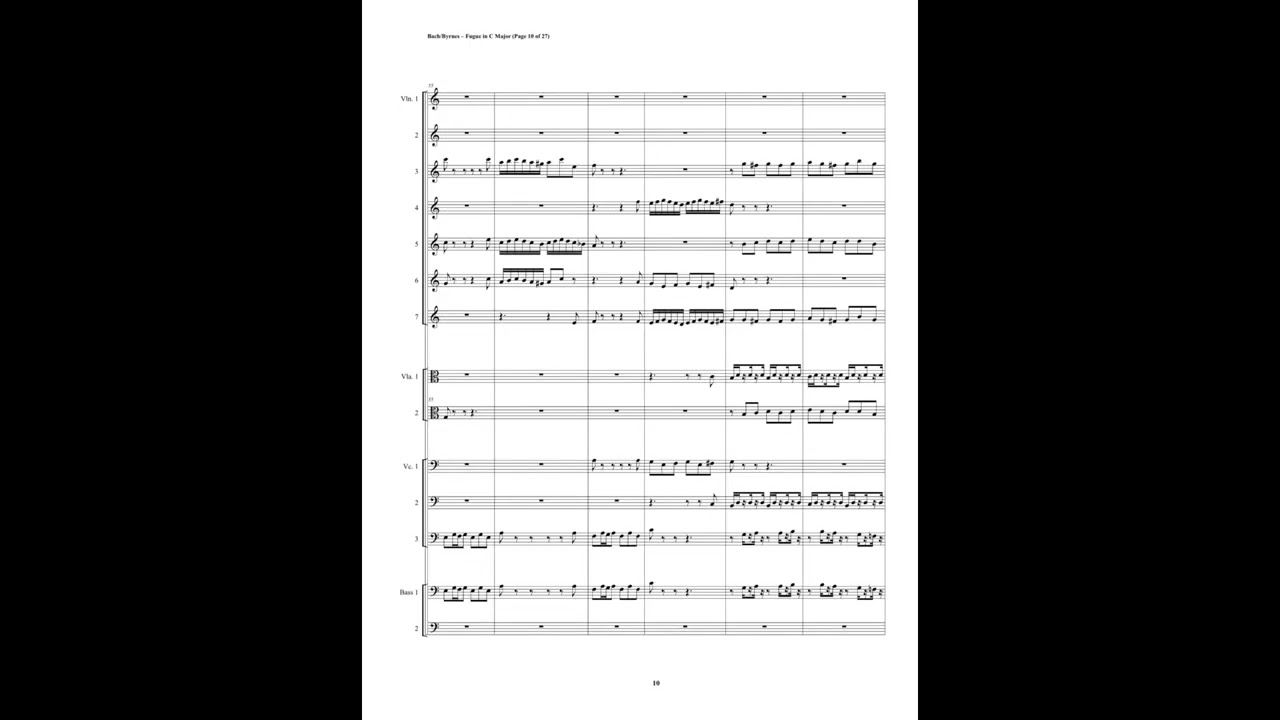 J.S. Bach – Fugue in C Major, BWV 564 (String Orchestra)