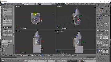 Blender Add Objects and Quad View