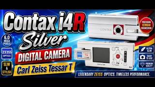 Contax i4R Silver Digital Camera Carl Zeiss Tessar T - YouTube