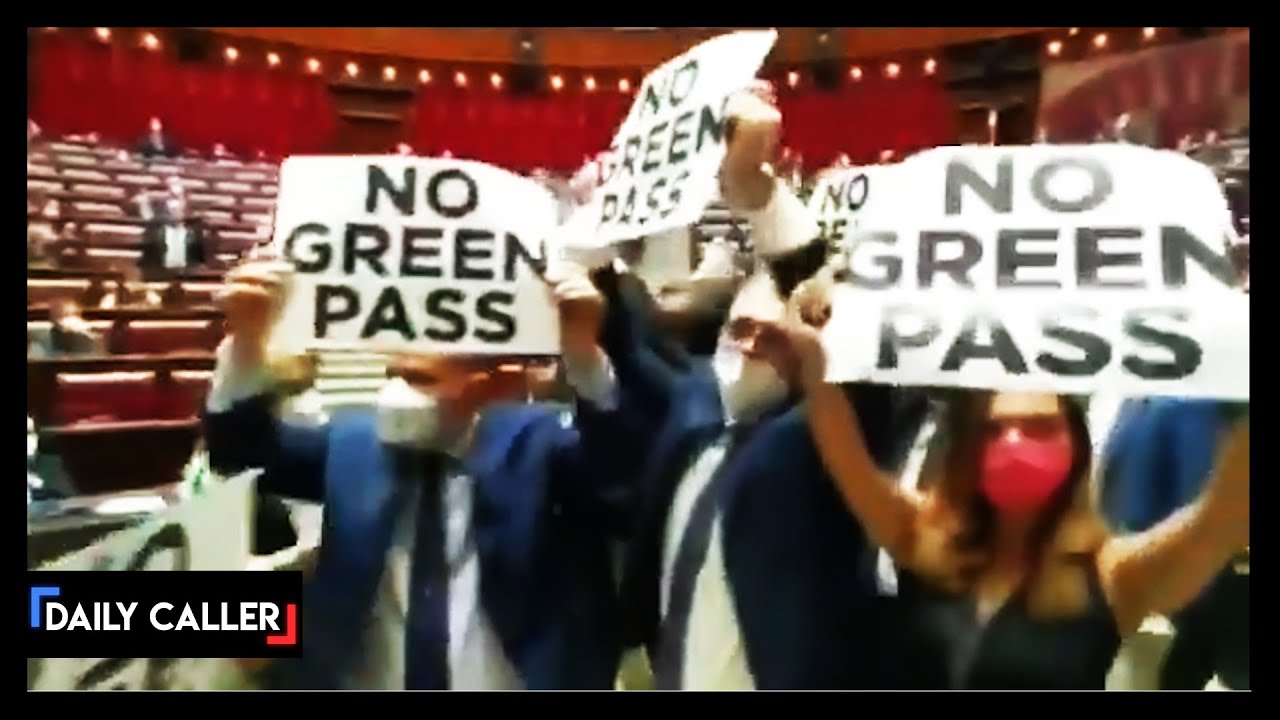 Protesters Crash Parliament Over Vaccine Passports In Italy