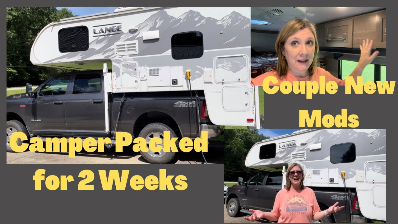 Truck Camper Packed for Two Weeks, and a Couple more Mods YouTube