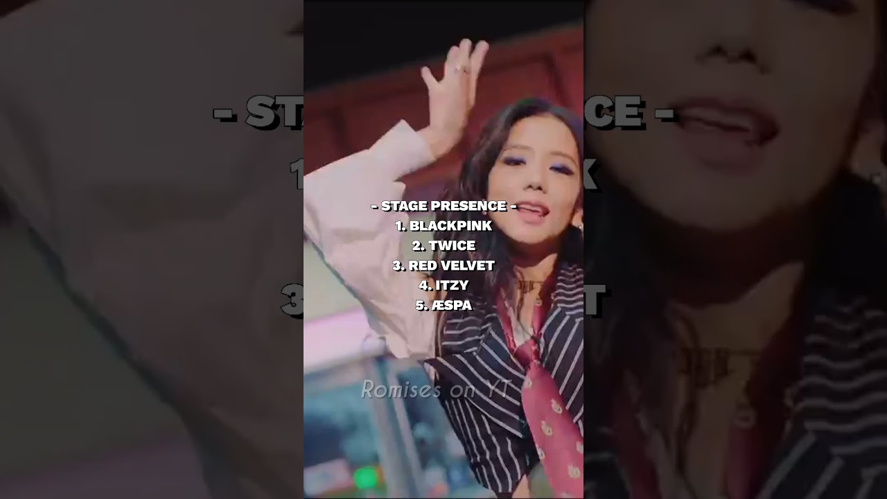 Ranking big 3 girl groups in different categories