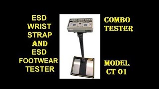 ESD ANTI STATIC SLIPPERS TESTING USING #CT01 COMBO TESTER