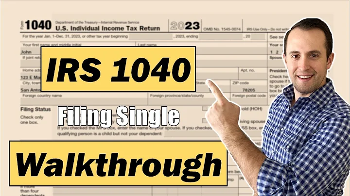 2023 IRS Form 1040 Walkthrough | Single No Dependents