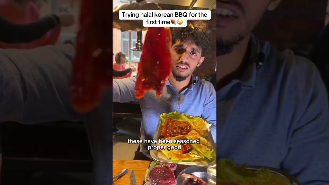 Впервые пробую халяльный корейский барбекю🍖😳 Ресторан One Plus в Манчестере 