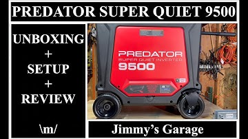 NEW! Predator 9500 Super Quiet Inverter Generator - Unboxing + Setup + Initial Review!