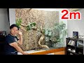 ショーケースを改造して2mの巨大爬虫類ケージにしてみた