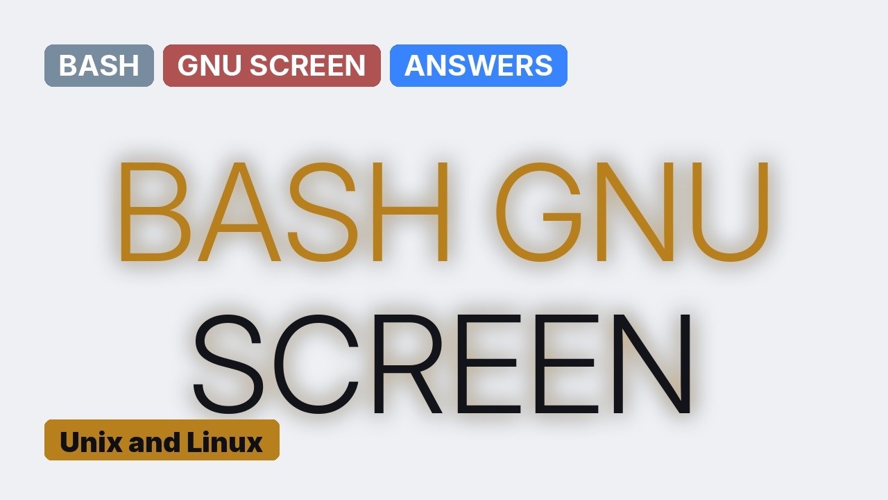Opening multiple split windows with GNU screen with single bash script ...
