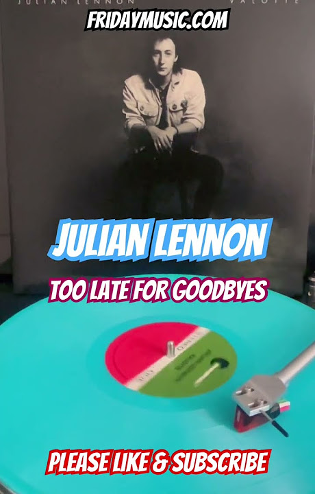JULIAN LENNON Too Late For Goodbyes Aqua Vinyl #fridaymusic #julianlennon #beatles #lp #newrelease