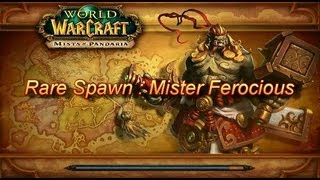 WoW MOP RARE SPAWN MISTER FEROCIOUS - The Jade Forest