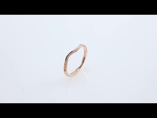 14K Rose Matching Rope Band