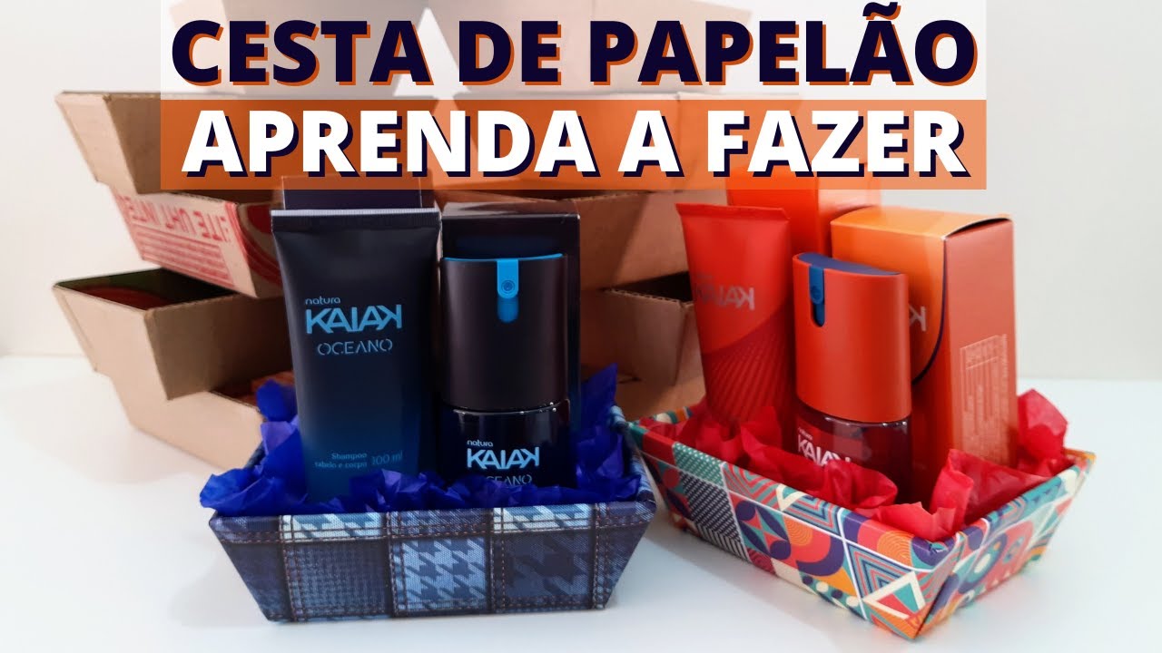 COMO FAZER CESTA DE PAPELÃO PARA KITS #façavocêmesmo #cesta