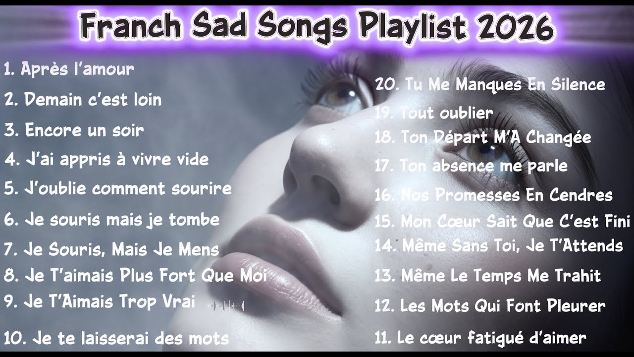 Sad French Music Playlist | Emotional Heartbreak Songs 🌙 Deep Feelings