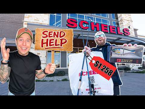 No Budget Fishing Challenge At The World's Largest Fishing Store!