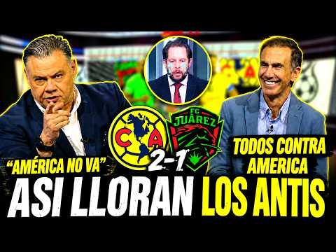 ¡CALLADÓN HISTÓRICO! AMÉRICA HACE LLORAR A LOS ANTI EN PLENA TRANSMISIÓN | CLUB AMERICA VS FC JUAREZ