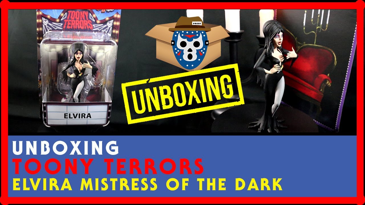 ELVIRA Mistress of the Dark TOONY TERRORS Figure Unboxing & Review - Horror Icon 40th Anniversary