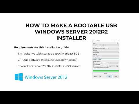 How to Make a Bootable USB (EUFI) Windows Server 2012R2 Installer