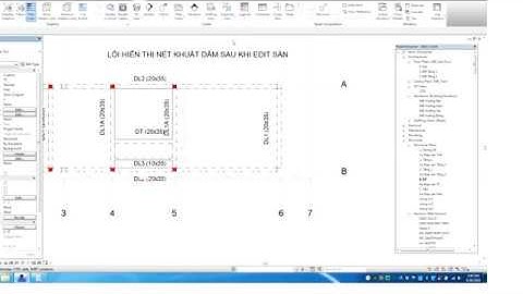 REVIT lỗi hiện hidden line  Beam sau khi edit floor