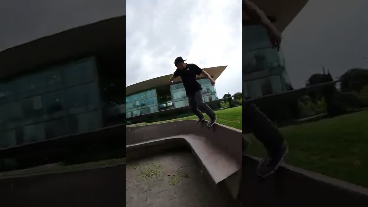 Grinding CURVED LEDGE! 