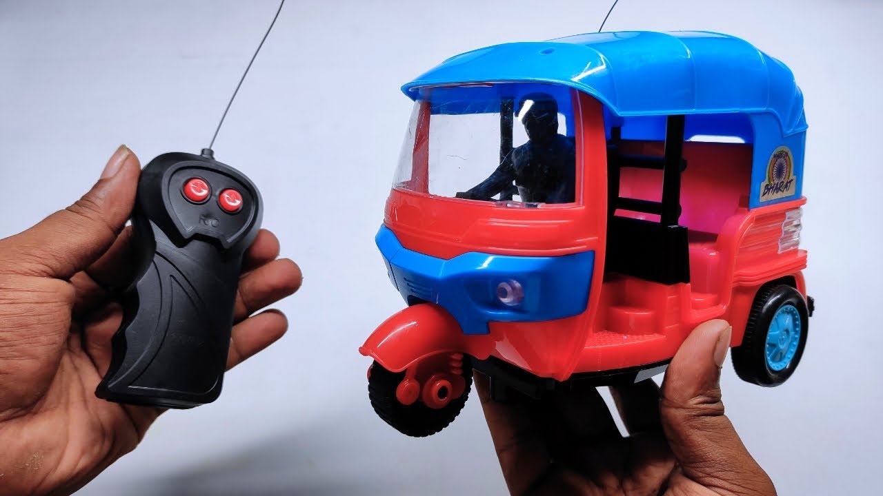 Remote Control Battery Operated Auto Rickshaw RC Toy With Remote ...