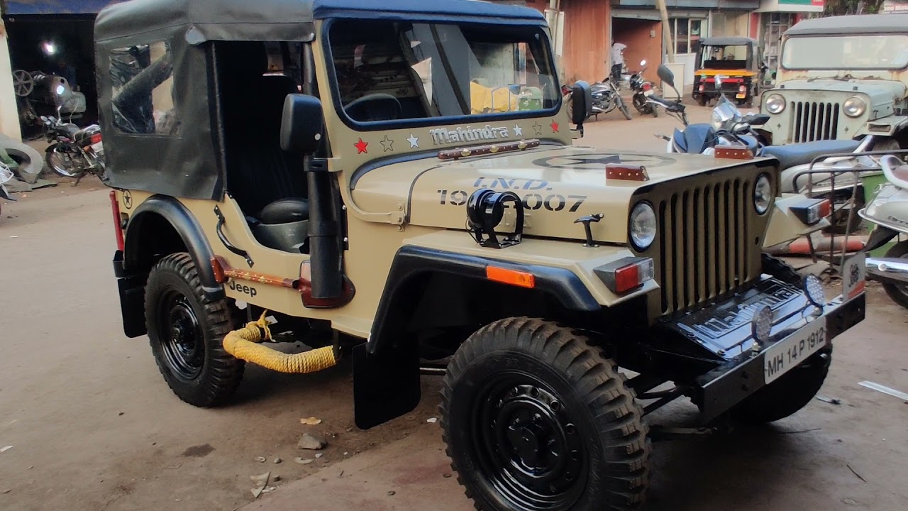 Mahindra Marshal modified convert two Willys Jeep marathi YouTube