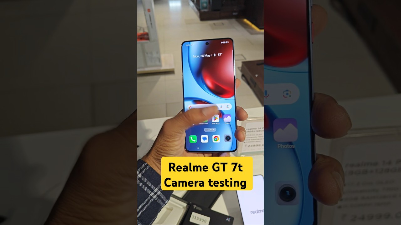 realme GT 7T camera testing video