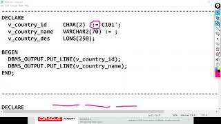 PL/SQ: Scalar Datatype, Character, Number, Date and Boolean