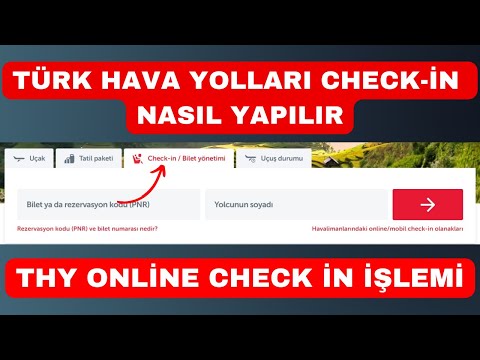 Türk Hava Yolları Check İn Nasıl Yapılır - THY Online Check-in İşlemi