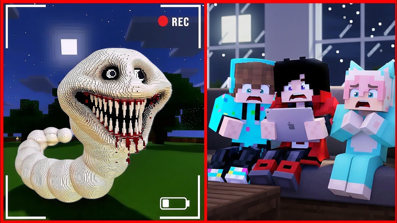 1000 YOUTUBER DI ADOPSI CACING HUNGRY WORM ALIEN  TERBESAR DI MINECRAFT VS NENEK PAKANDE !
