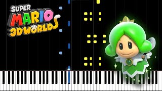 Sprixie Princess Theme - Super Mario 3D World (Piano Tutorial) [Synthesia]