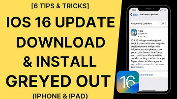 iOS 16.5 Update Download & Install Option Greyed Out On iPhone