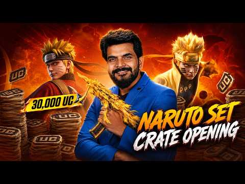 NARUTO Ultimate Set 🔥 New AUG Crate Opening & Maxout | BGMI