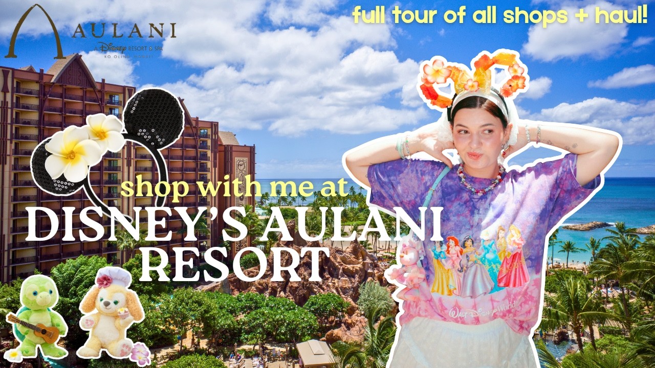 Come shopping with me at DISNEY'S AULANI RESORT ☆ (full tour of all shops + haul!)
