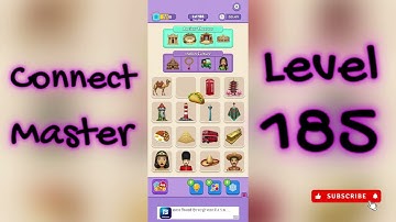 Connect Master Match Puzzle Game Walkthrough 🔗🧩 | Level 185 | SolutionGuruji