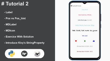 Kivy/kivyMD Tutorial #2 - Create Mobile Apps With Python