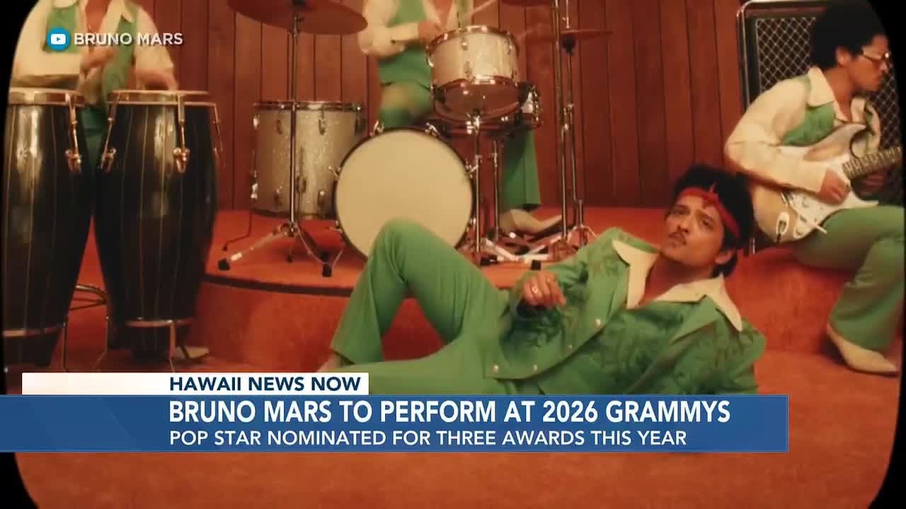 Bruno Mars to perform at 2026 Grammy Awards