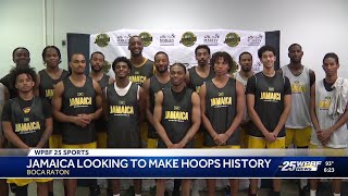 Jamaica basketball practices at FAU